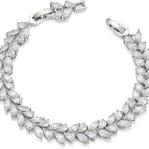 Cubic Zirconia Classic Tennis Bracelet for Wedding Bridal  Women Jewelry Gift